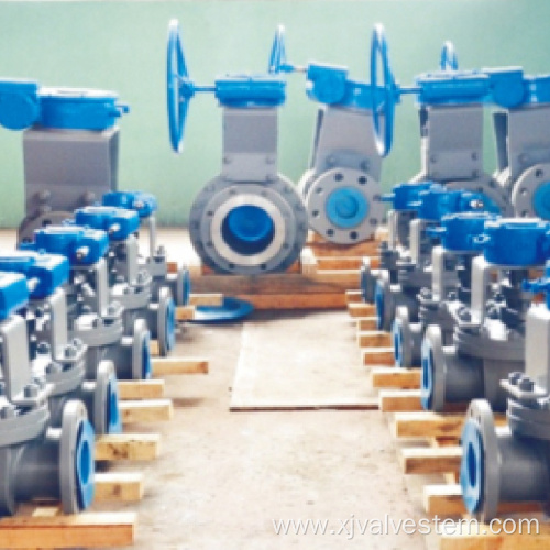 Special ball valves for industrial use